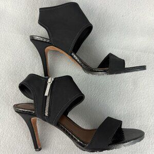 Donald J Pliner Shoes Women's Size 9M‎ Black Ankle Strap High Heel Sandals Zip